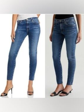 AG Adriano Goldschmied Medium Blue Wash Skinny Jeans